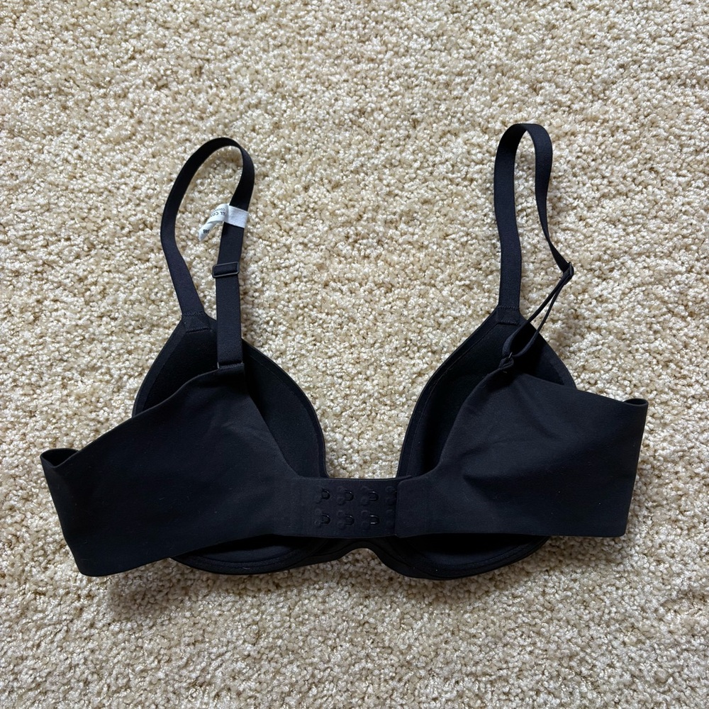 Aerie‎ Smoothiez 34B Black Full Coverage Bra Lightly Lined - Picture 3 of 5